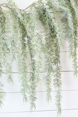 6' Frosted Pine Weeping Garland