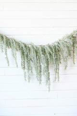 6' Frosted Pine Weeping Garland
