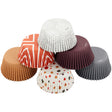 Wilton Brown, Orange, Grey and Neutral Print Standard Baking Cups, 150-Count