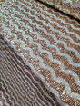 Sequin Stretch Velvet Fabric Champagne Gold