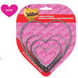 Wilton Nesting Heart-Shaped Cookie Cutters, 4-Piece Set ruffled