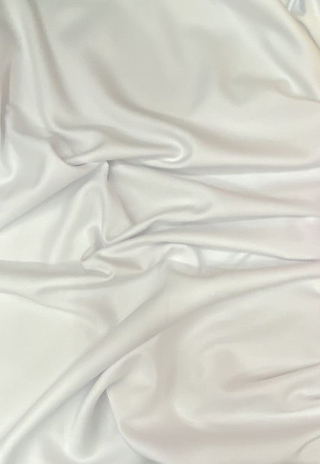 Gabardine Polyester Gabardine Fabric - White, 59/60" Width (1 Yard)