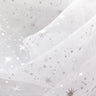 Star Bursts Sheer Organza Fabric - Pink, Turquoise, White, 58" Width