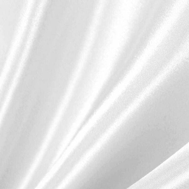 White Bridal Satin Fabric - White, 60" Width