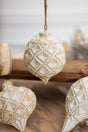 4” Resin Weathered Diagonal Ornament