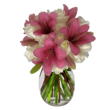 Luxury Rose & Lily Fresh Flower Bouquet for Gifts & Events