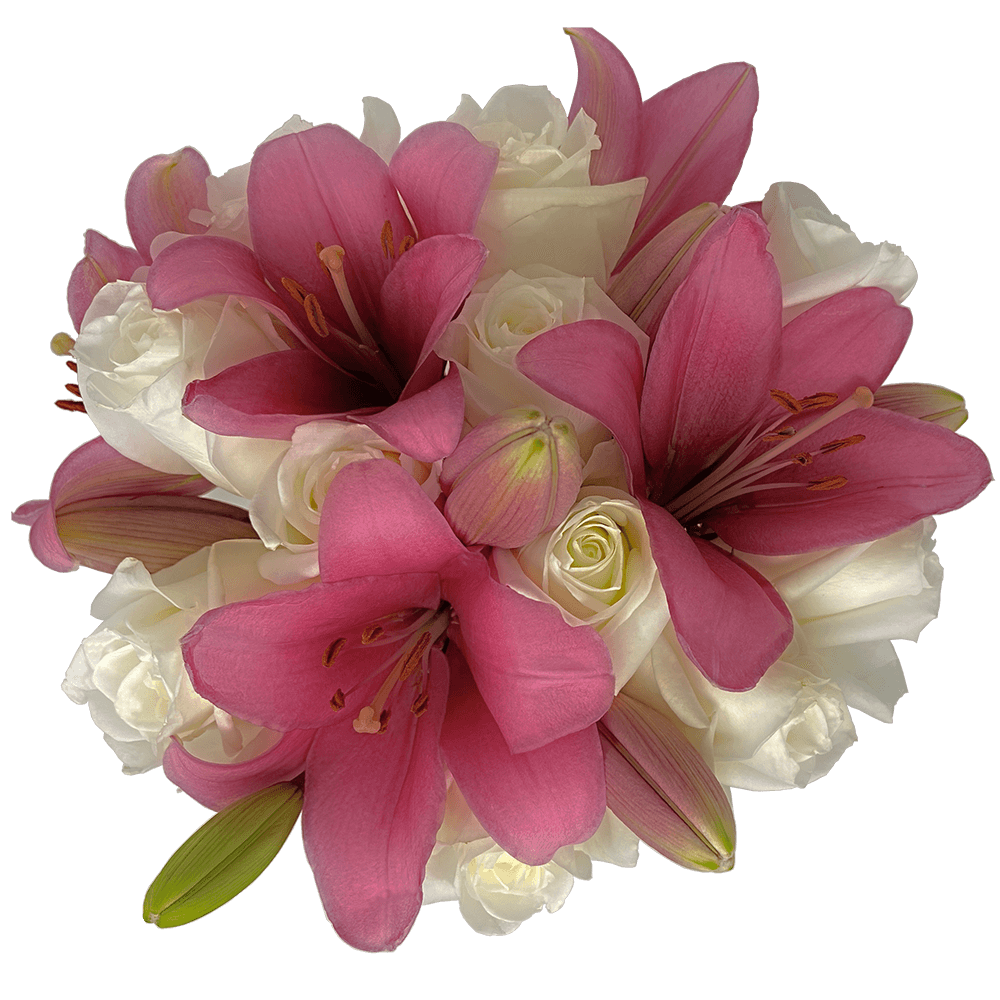 Luxury Rose & Lily Fresh Flower Bouquet for Gifts & Events