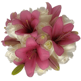 Luxury Rose & Lily Fresh Flower Bouquet for Gifts & Events