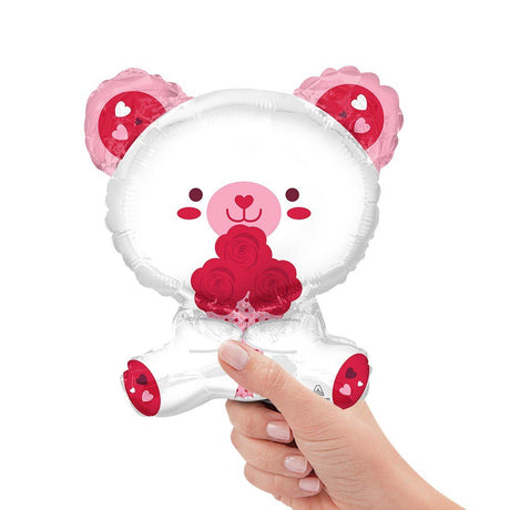 White Bear Mini Shape Foil Balloon