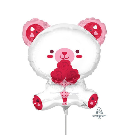 White Bear Mini Shape Foil Balloon