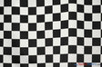White Black 3.5" Checker Polyester Fabric - Black White Checkered Racing Print, 58/60" Width (1 Yard)