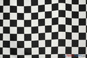 White Black 3.5" Checker Polyester Fabric - Black White Checkered Racing Print, 58/60" Width (1 Yard)