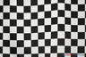 White Black 3.5" Checker Polyester Fabric - Black White Checkered Racing Print, 58/60" Width (1 Yard)
