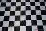 White Black 5.5 Inch Checkered Racing Polyester Fabric - White Black Large Checkered Print, 58/60" Width (1 Yard)