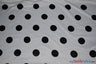 White Black Polka Dot Polyester Satin Fabric - Polka Dot Print, 58/60" Width (1 Yard)
