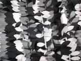 Leaf Taffeta Polyester Fabric - Leaf Applique, Solid, 57" Width (1 Yard)