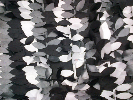 Leaf Taffeta Polyester Fabric - Leaf Applique, Solid, 57" Width (1 Yard)