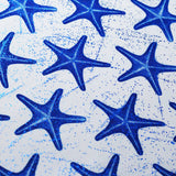 Sea Star Polyester Spandex Fabric - Multi-Color Sea Star Print, 58/60" Width (1 Yard)