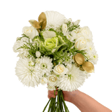 Golden Christmas Flower Bouquet Fresh Mixed Arrangement