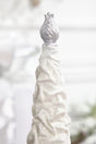 16" White Flocked Resin Tree