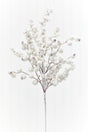 20" White Glitter Berry Spray