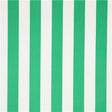 1″ One Inch Green and White Stripes Poly Cotton Fabric,