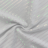 Waterfall On Polyester Spandex Fabric - Iridescent Sequin Dots, 56" Width (1 Yard)