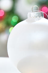 6" Pearl Iridescent Ball Ornament