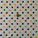Tela de algodón poliéster con pequeños lunares de 1 yarda, multicolor para ropa y manualidades, 60 pulgadas de ancho