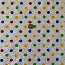 Small Polka Dot Poly Cotton Fabric - Multi-Color Polka Dots, 60" Width
