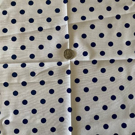 Small Polka Dot Poly Cotton Fabric - Multi-Color Polka Dots, 60" Width