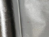 Tricot Lame Polyester Fabric - Gold White Tricot, Silver White Tricot, 40" Wide (1 Yard)