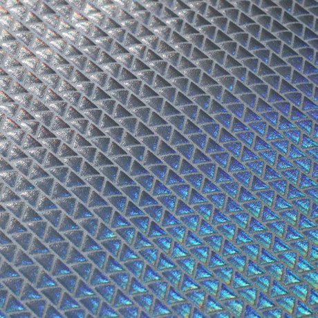 Disco Diamond Nylon Spandex Fabric - Hologram Triangle Print, 58/60" Width (1 Yard)