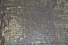 Hologram Quad Sequins Polyester Fabric - Holographic Square Sequins, 40" Width, 7 Colors (1 Yard)