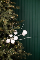 24 Inch White Snowball Spray