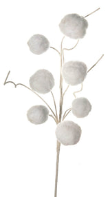 24” White Snowball Spray