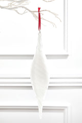 12.5" Milky Way Swirl Glass Finial Drop Ornament