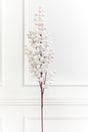 33" White Flocked Berry Spray