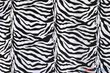 Zebra Flocking Taffeta Polyester Fabric - Zebra Flocking Pattern, 58/60" Width (1 Yard)