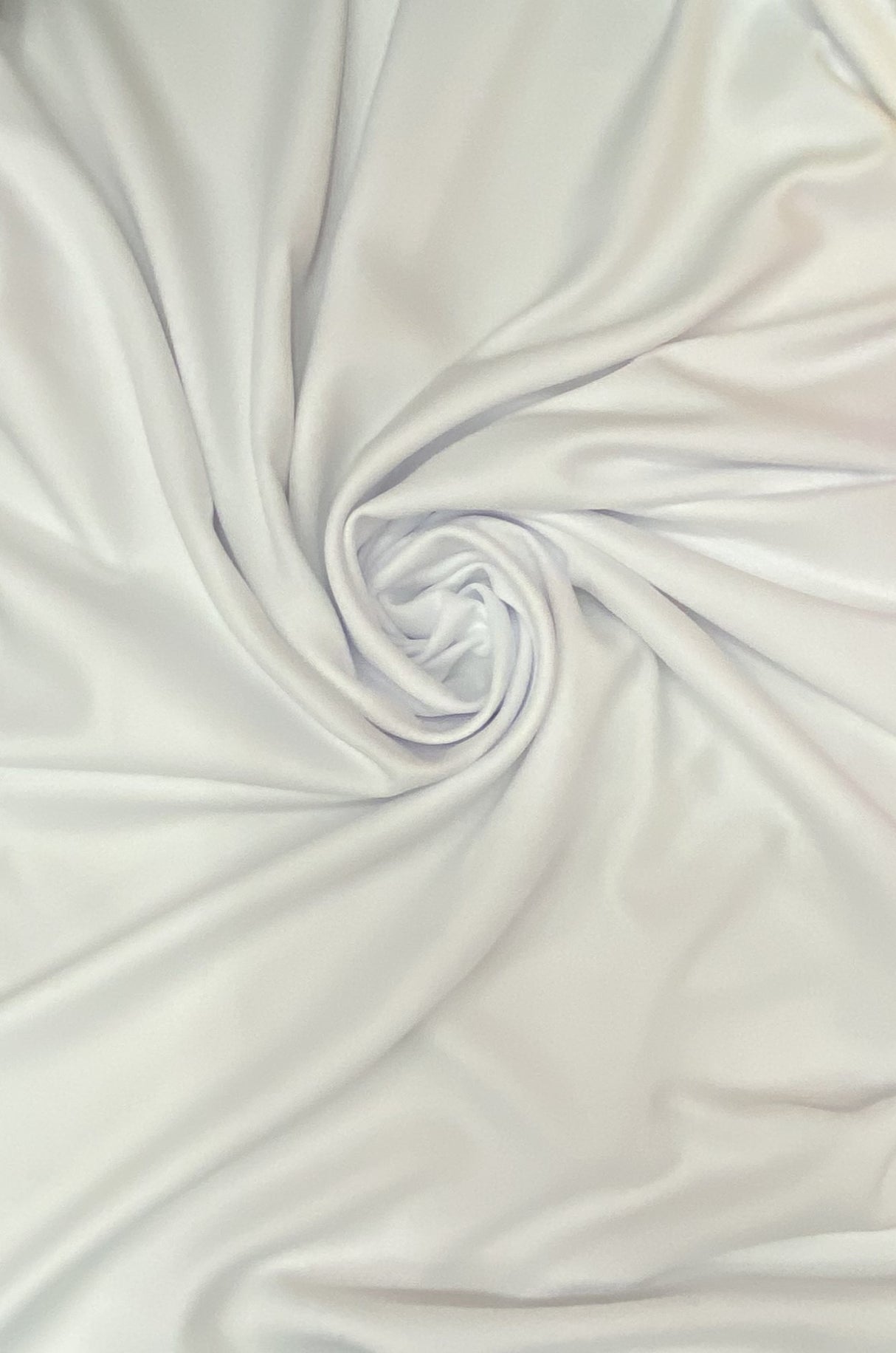 Gabardine Polyester Gabardine Fabric - White, 59/60" Width (1 Yard)
