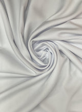 Gabardine Polyester Gabardine Fabric - White, 59/60" Width (1 Yard)