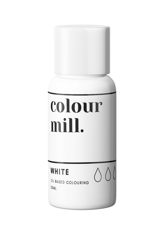 White Oil Based Food Coloring for Chocolate Buttercream & Fondant 20m