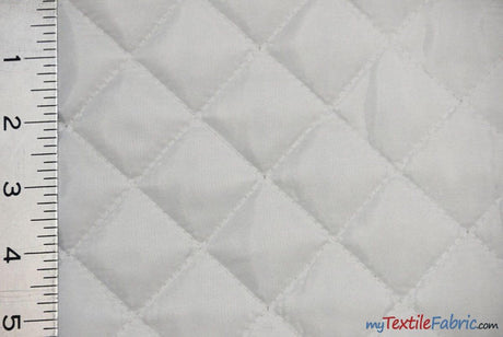 Quilted Polyester Batting Fabric - Diamond Quilted Padded Lining, 58/60" Width (1 Yard)