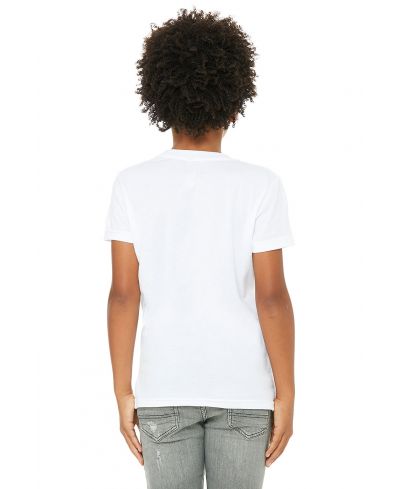 Bella Canvas 3001Y 100 Percent Cotton Fabric - White, Youth Short Sleeve, 4.2 Oz (1 Piece)
