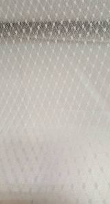 White Tulle Polka Dots Stretch Fabric