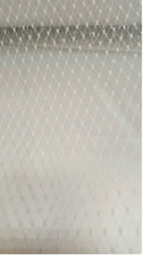 White Tulle Polka Dots Stretch Fabric