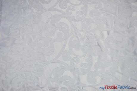 Victorian Damask Jacquard Fabric - Vineyard Damask Pattern, 58/60" Width (1 Yard)