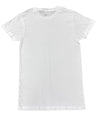 Lucky Friends 1001 100% Cotton Fabric - White, Round Neck T-Shirt, 4.2 Oz, Tubular, No Side Seams (1 Unit)