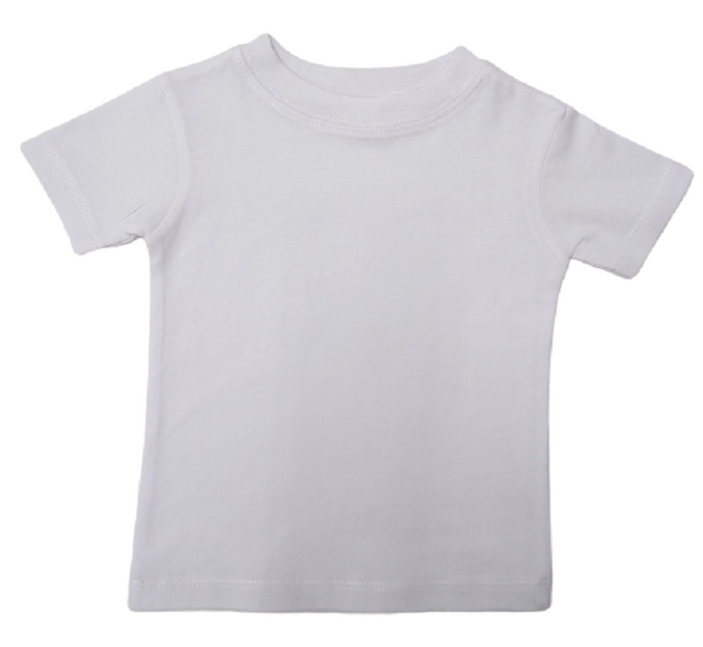 Lucky Friends 801 Toddler Cotton T-Shirt Fabric - White, Toddler Sizes, 6 Months To 5T (1 Piece)