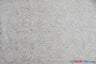 Wedding Floral Chiffon Polyester Fabric - 3D Floral Embroidery, Semi Sheer, 52" Width, Champagne, White, Ivory (1 Yard)
